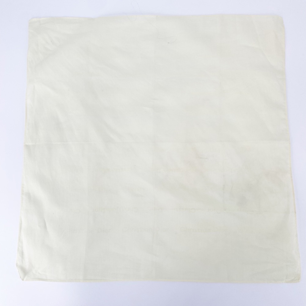 Christian Dior Vintage Cream Buttercream Yellow Cotton Handkerchief Scarf - Picture 3 of 6